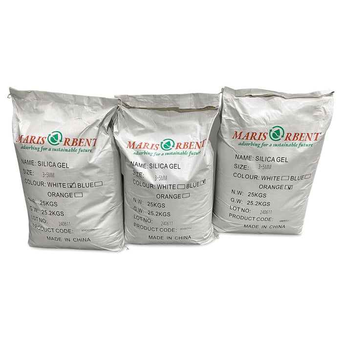 Marisorbent blue indicating silica gel in bulk (25 kg woven bag)