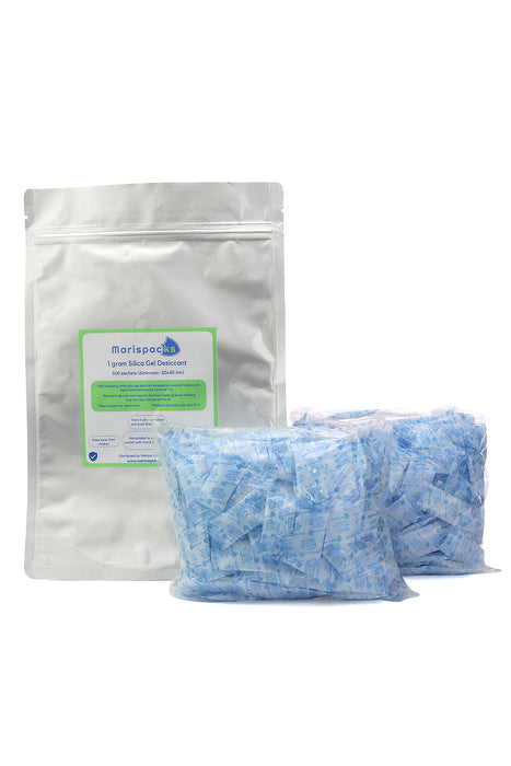 Marispacks 1 gram silica gel desiccant (ahiua paper) (aluminium stand-up pouch)